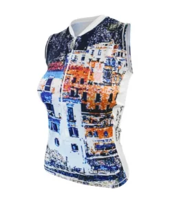 De Soto Women's Skin Cooler Half Zip Tri Top - 2022