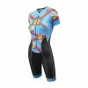 DeSoto Women's Femme Riviera Short Sleeve Tri Suit - 2020 -Women's Triathlon Shop front 08566.1574793315