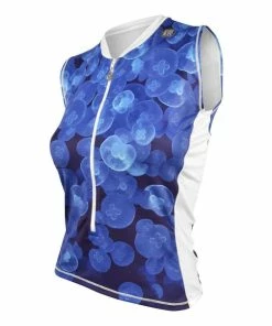 DeSoto Women's Sleeveless Skin Cooler Tri Top - 2019 -Women's Triathlon Shop jellyfish 30172.1541787620